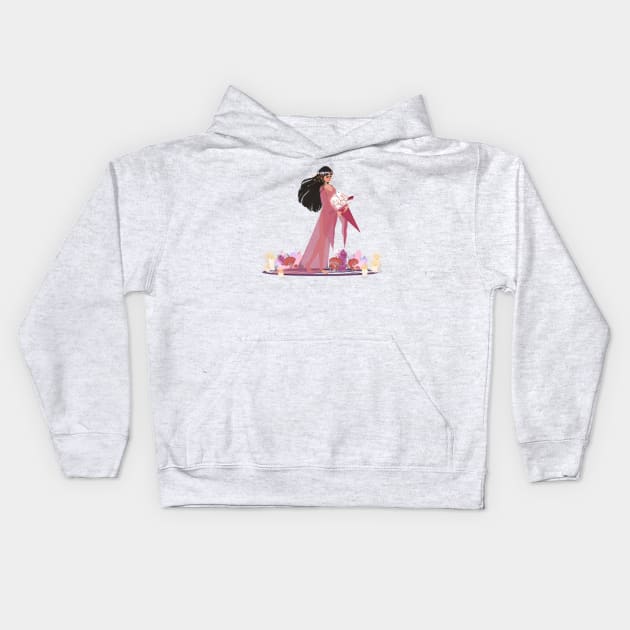 Fertility Witch Kids Hoodie by millustrates